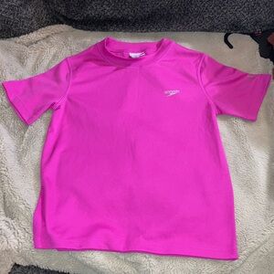 🎉4 for $20 Speedo Speedo Girls' Short Sleeve Rash Guard, Medium (10)